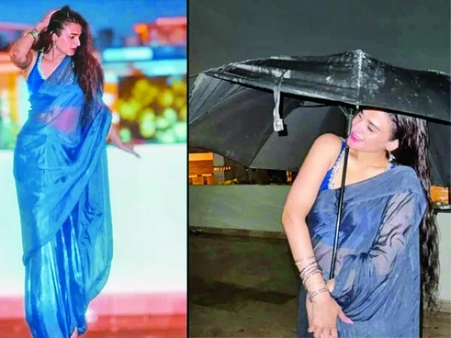 Hira Mani’s rain photoshoot draws criticism online | The Express Tribune